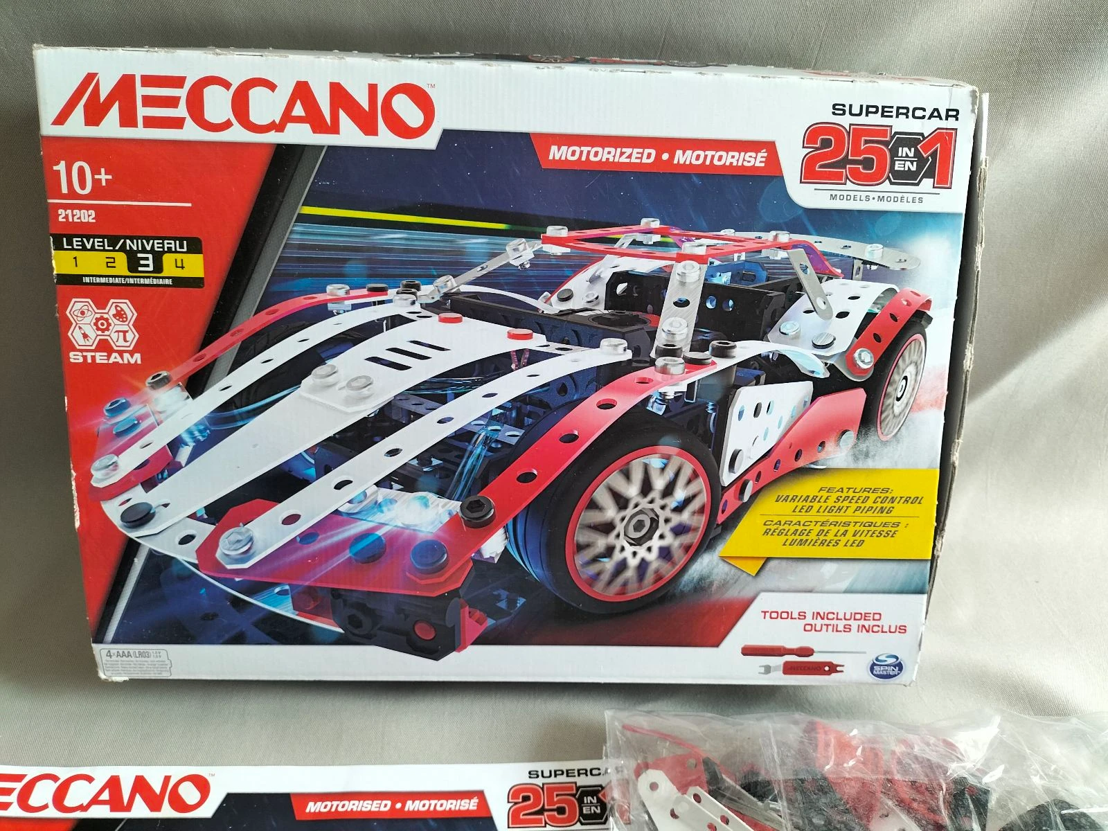 Supercars Construction Set 25 Motorized Models 10 years | Meccano | Complete | 347 pieces – photo 4